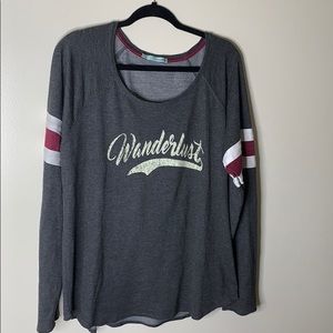Wanderlust long sleeve Shirt Sz. XL